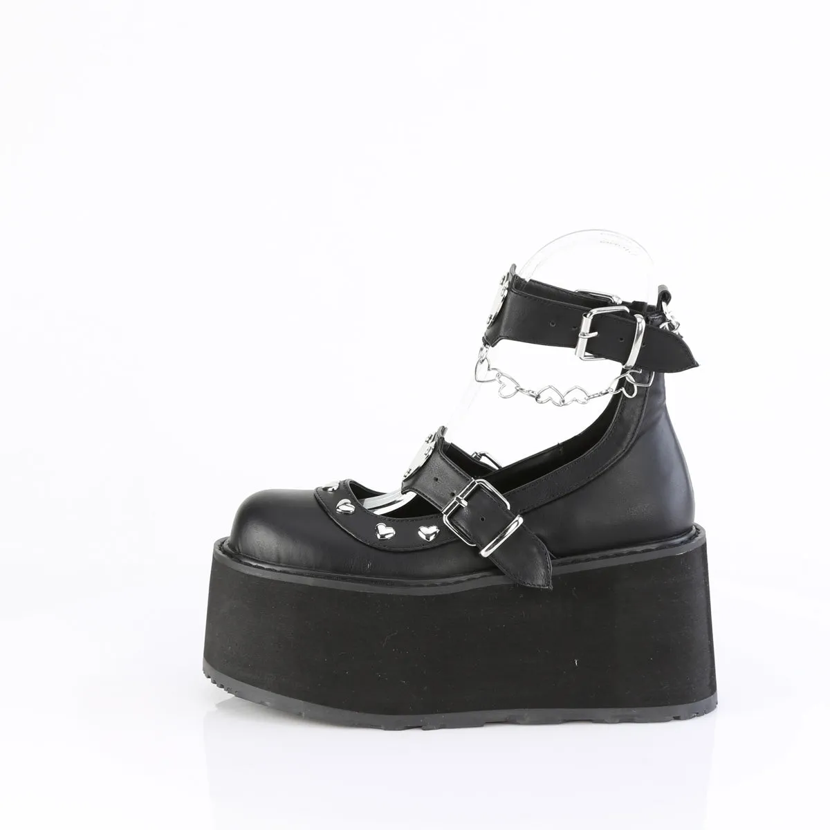 4 Inch Platform DAMNED-56 Black Vegan Leather - Shop Now