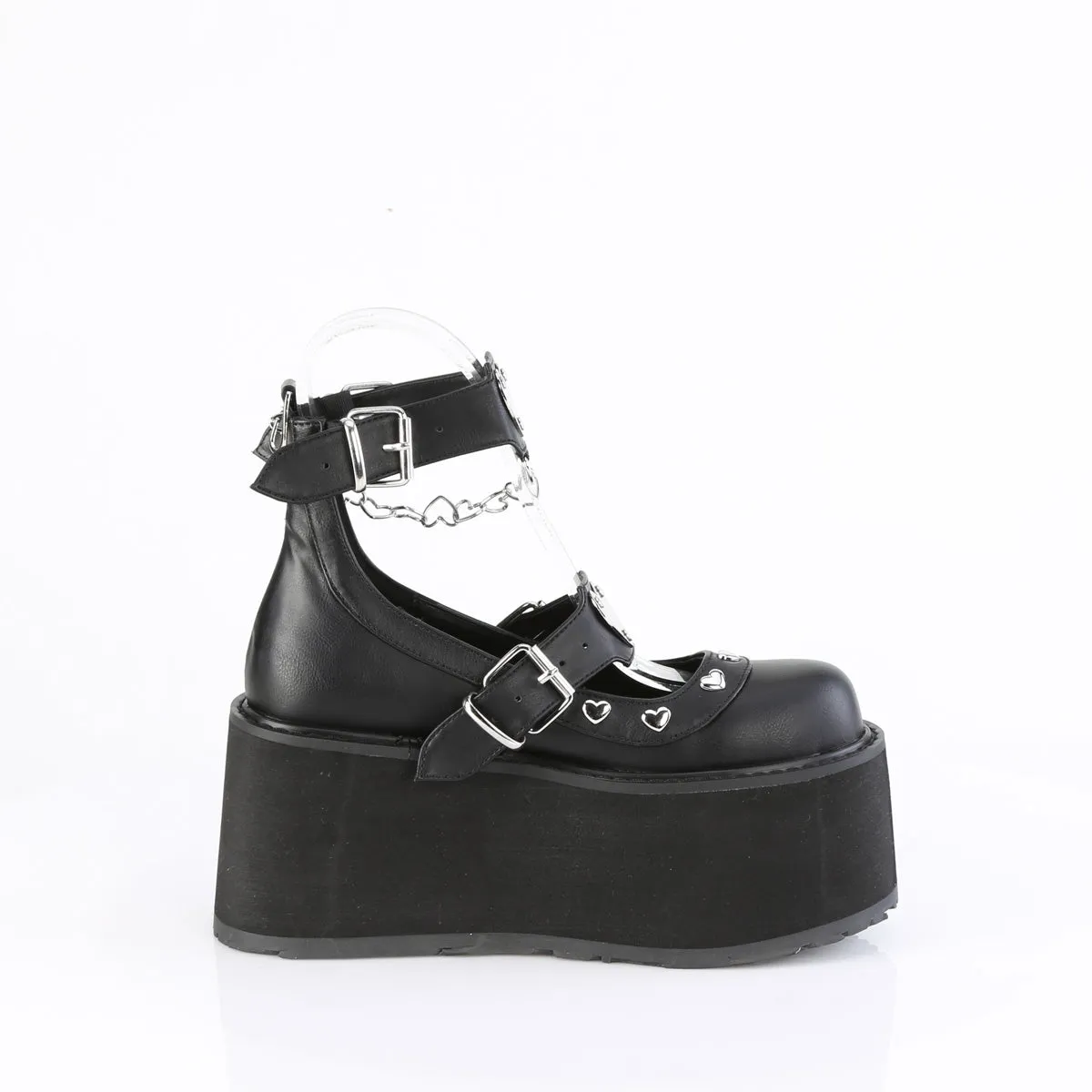 4 Inch Platform DAMNED-56 Black Vegan Leather - Shop Now