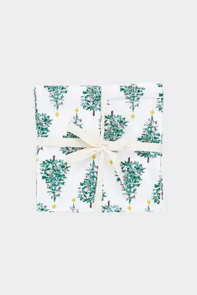 4-Pack Napkin Set in Festive Forest