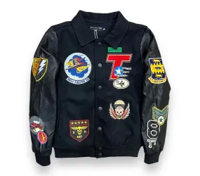 8ight Dstrkt Tuskegee Airmen Black Varsity Jacket