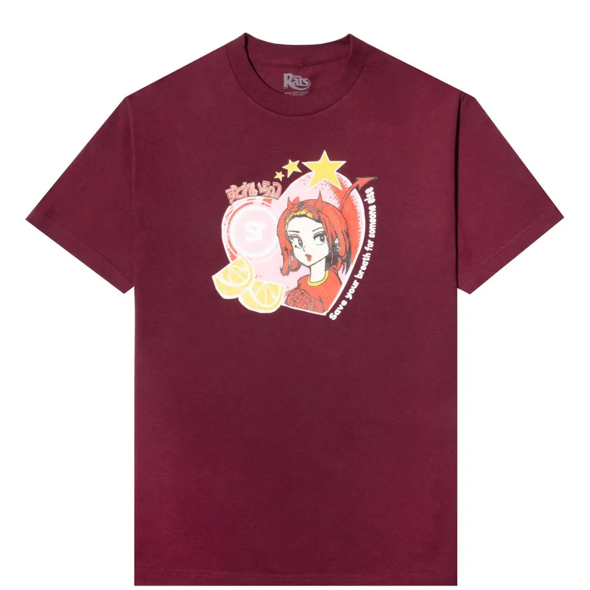 ACTION GIRL TEE Burgundy