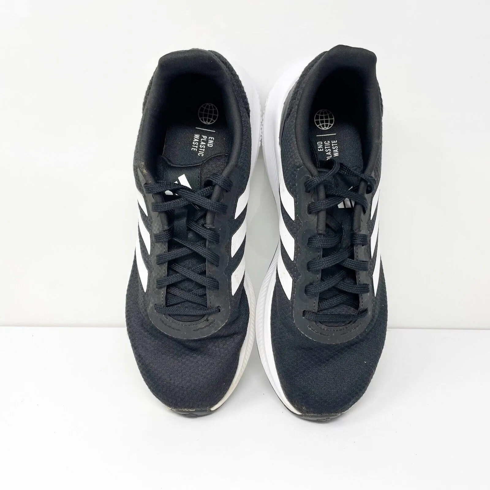 Adidas Mens Runfalcon 3.0 HQ3790 Black Running Shoes Sneakers Size 9