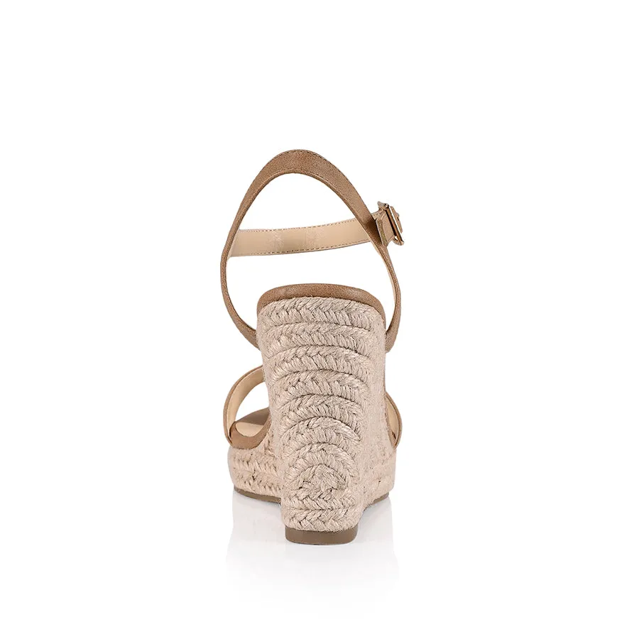 Amaya Rope Wedges - Biscuit Softee