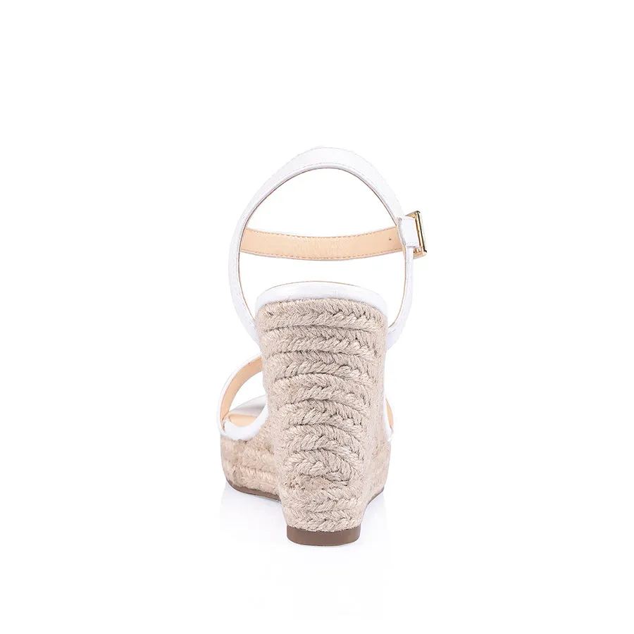 Amaya Rope Wedges - White Softee