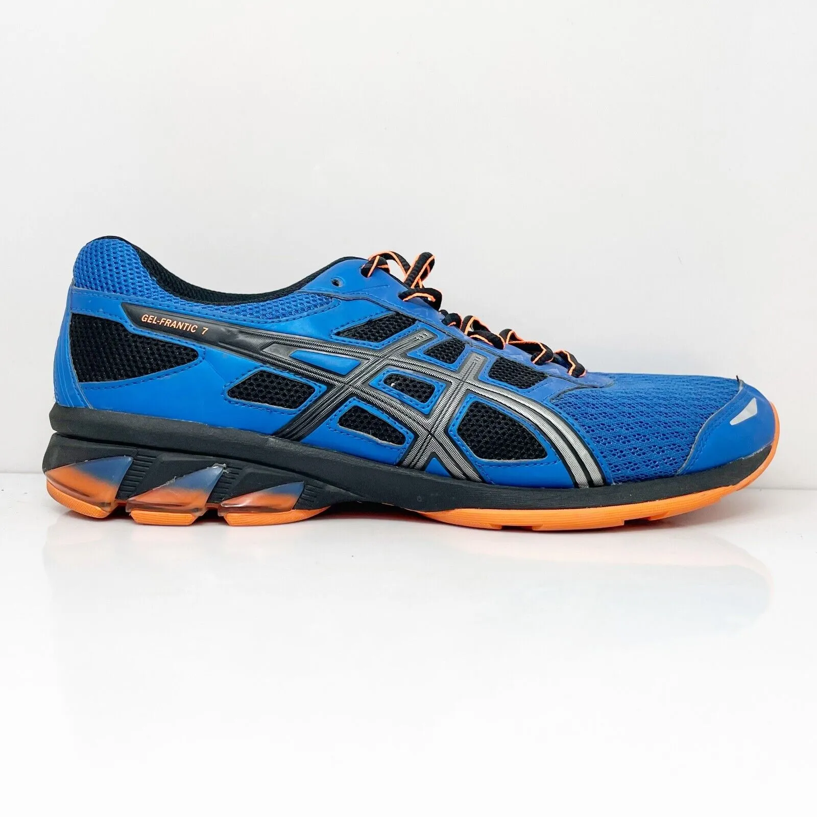 Asics Mens Gel Frantic 7 T3A1N Blue Running Shoes Sneakers Size 9.5