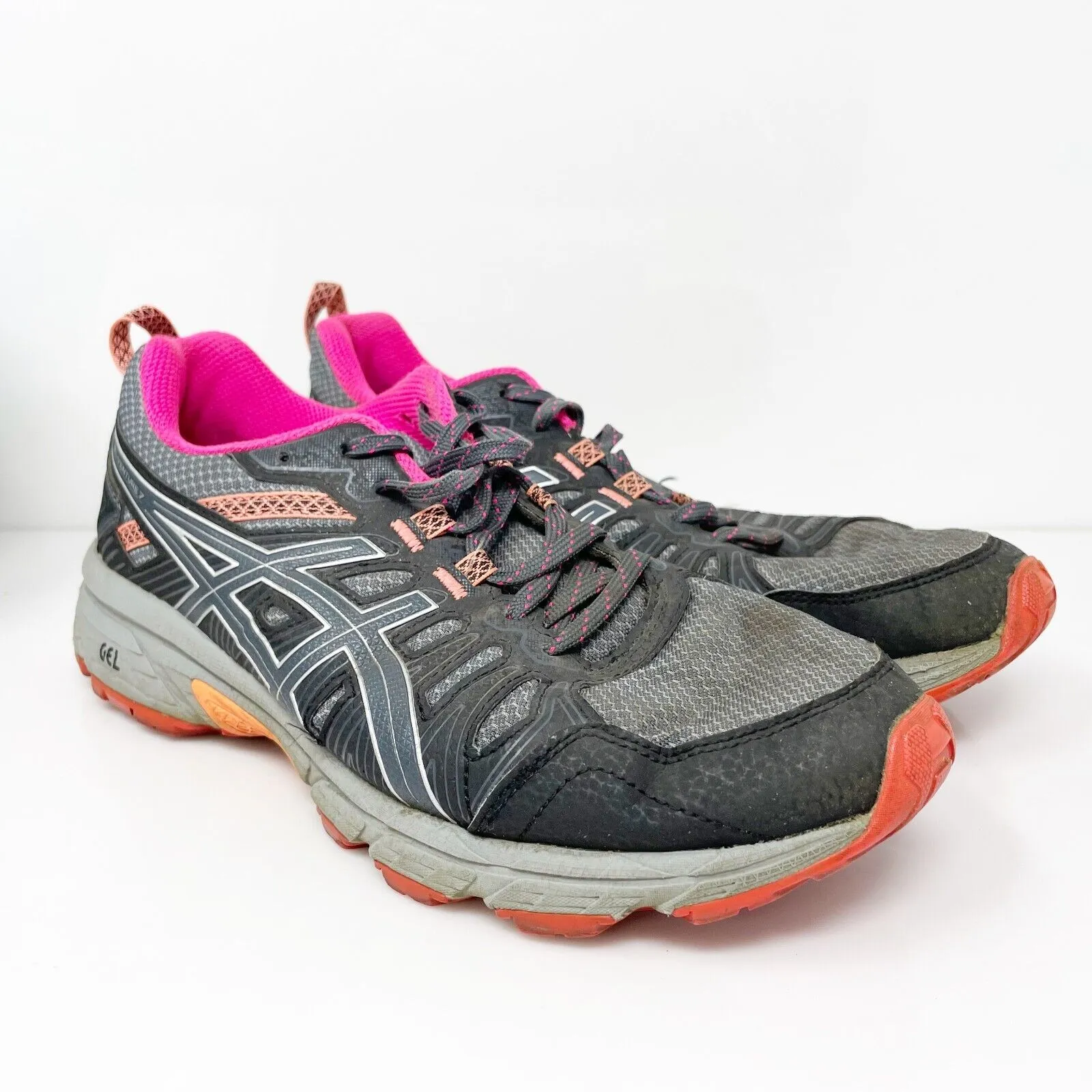 Asics Womens Gel Venture 7 1012A477 Gray Running Shoes Sneakers Size 7.5 W