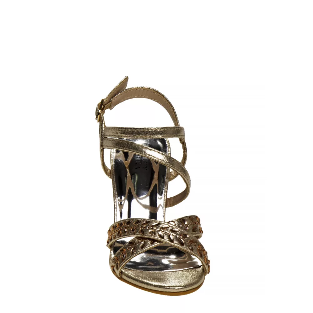 BADGLEY MISCHKA  GIRLS LITTLE-BIG KID STRAPPY METALLIC DRESS SANDAL