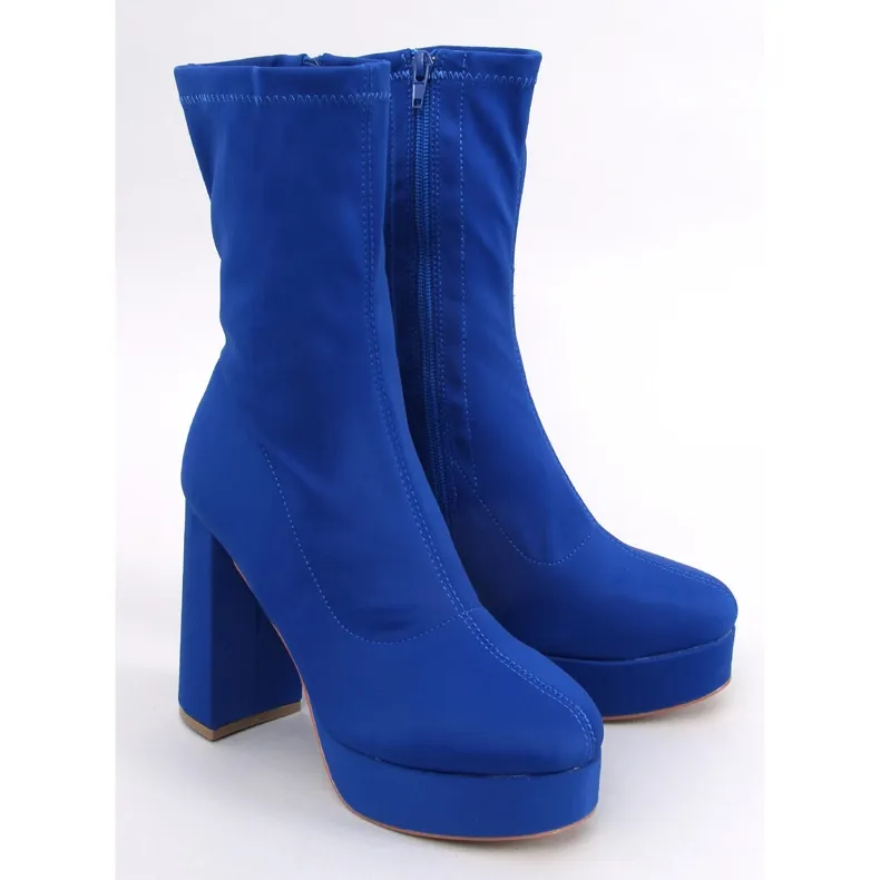 Blue platform boots by Baldacci