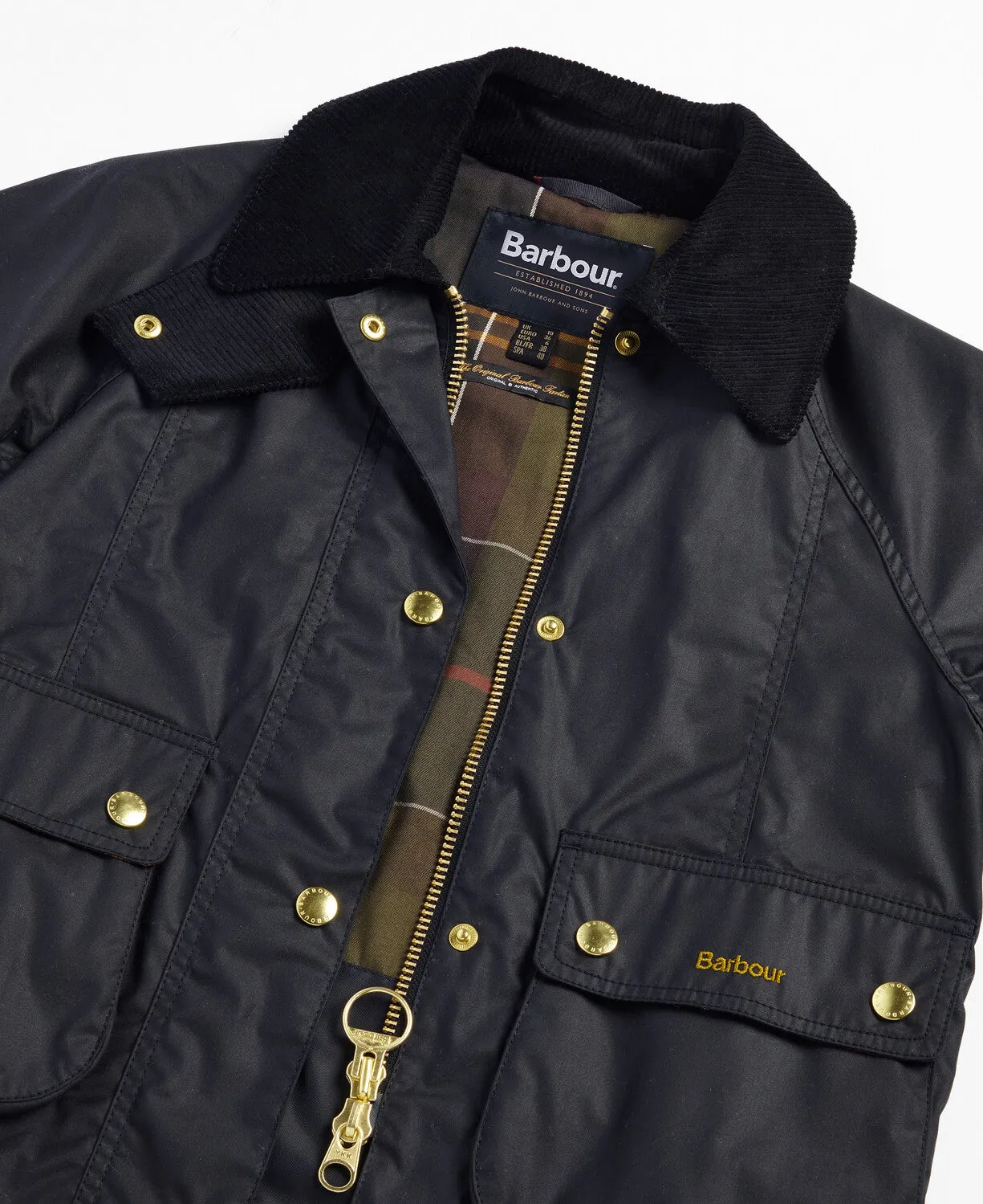 Barbour Cropped Beadnell Wax Jacket