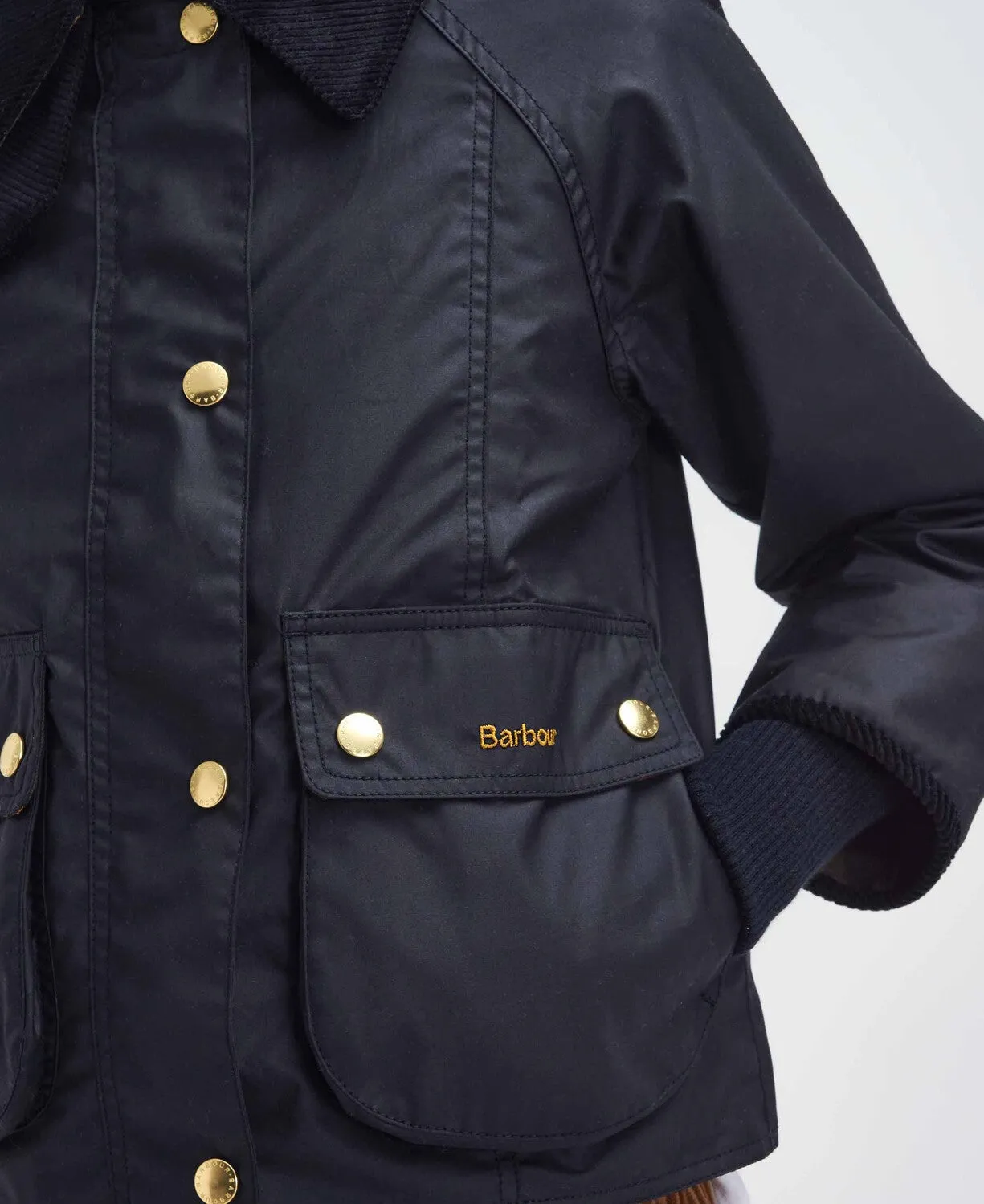 Barbour Cropped Beadnell Wax Jacket