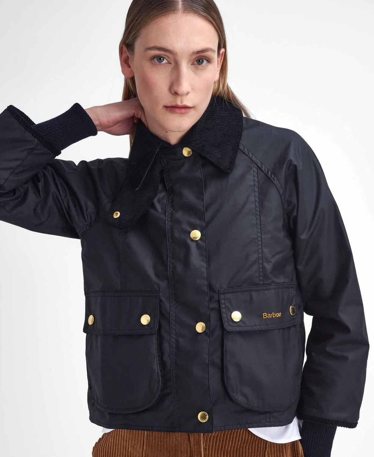 Barbour Cropped Beadnell Wax Jacket