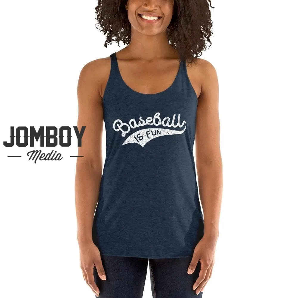 Women's Baseball Is Fun Tank 2