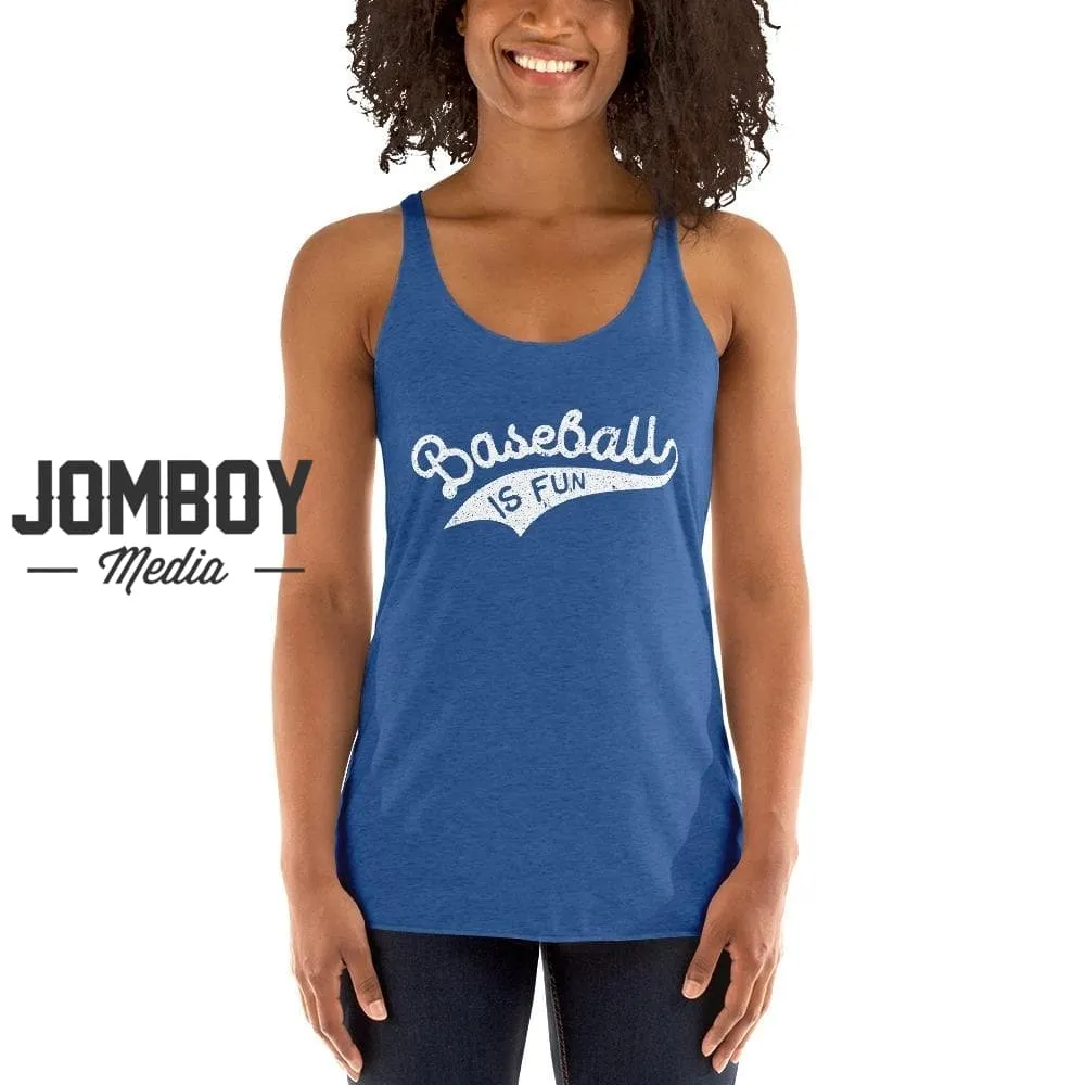 Women's Baseball Is Fun Tank 2