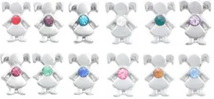 Children Birthstone Charms for Floating Locket for Girls by BCG