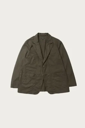 Bedford Jacket - Olive Cotton Brushed Herringbone