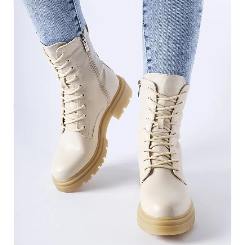 Insulated Beige Boots