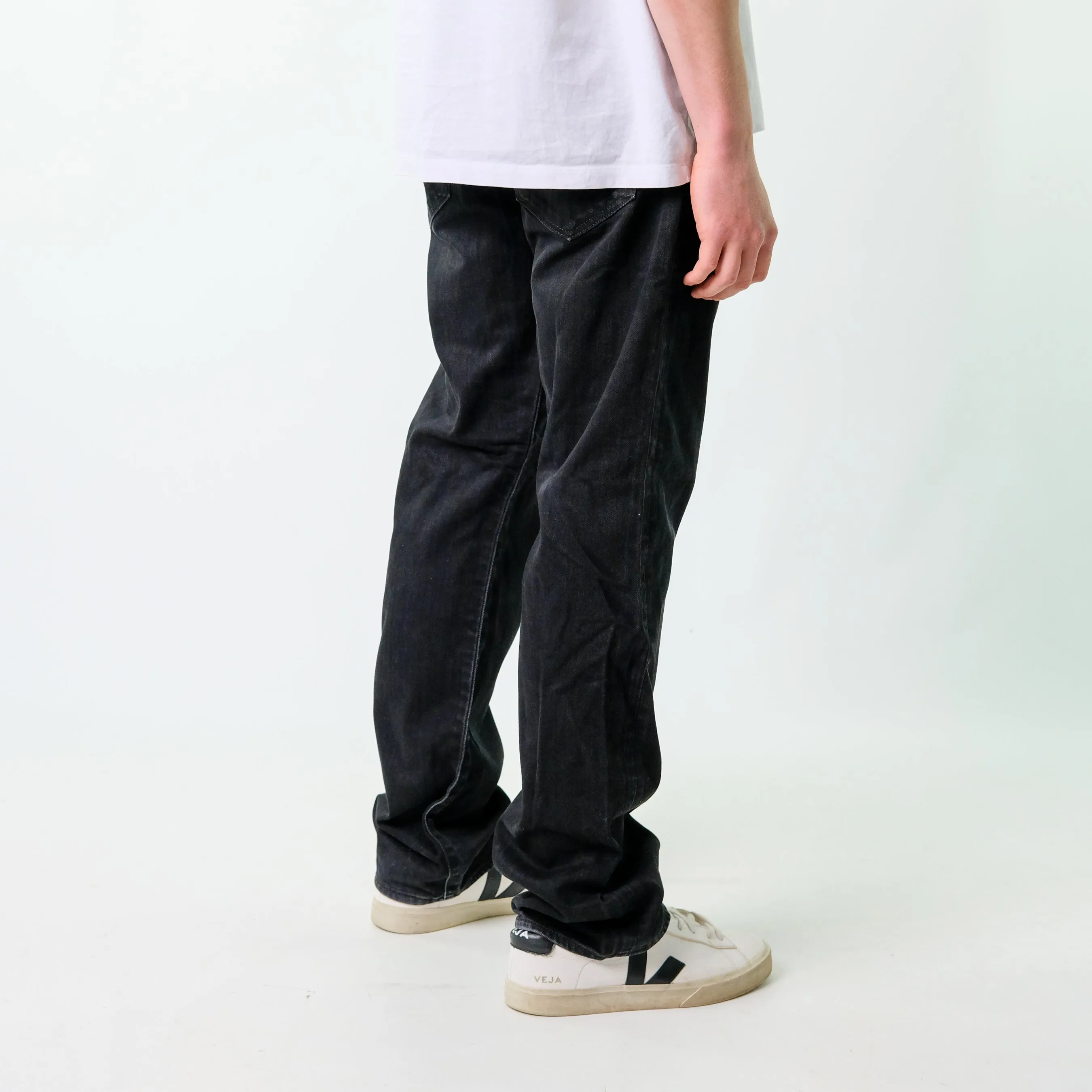 Black 90s Levi's 501 Denim Jeans Baggy Pants (38x34)