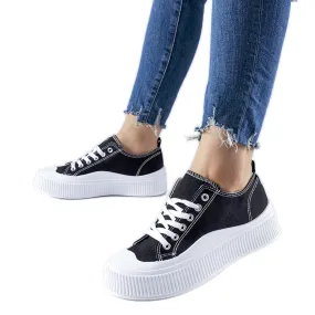 Black Cesano platform sneakers