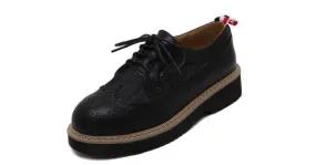 Black Baroque Oxfords