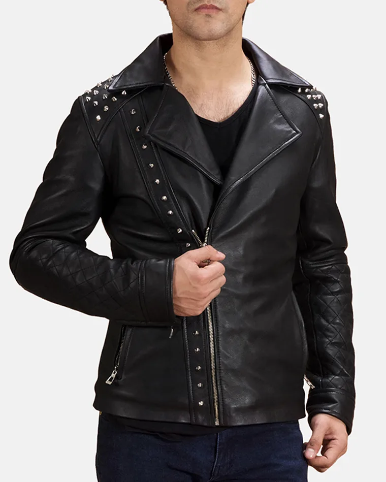 Stylish Studded Leather Jacket