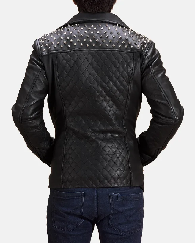 Stylish Studded Leather Jacket