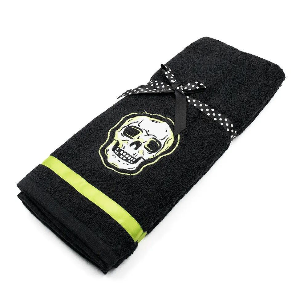 Black Phantom Skull Hand Towel Set