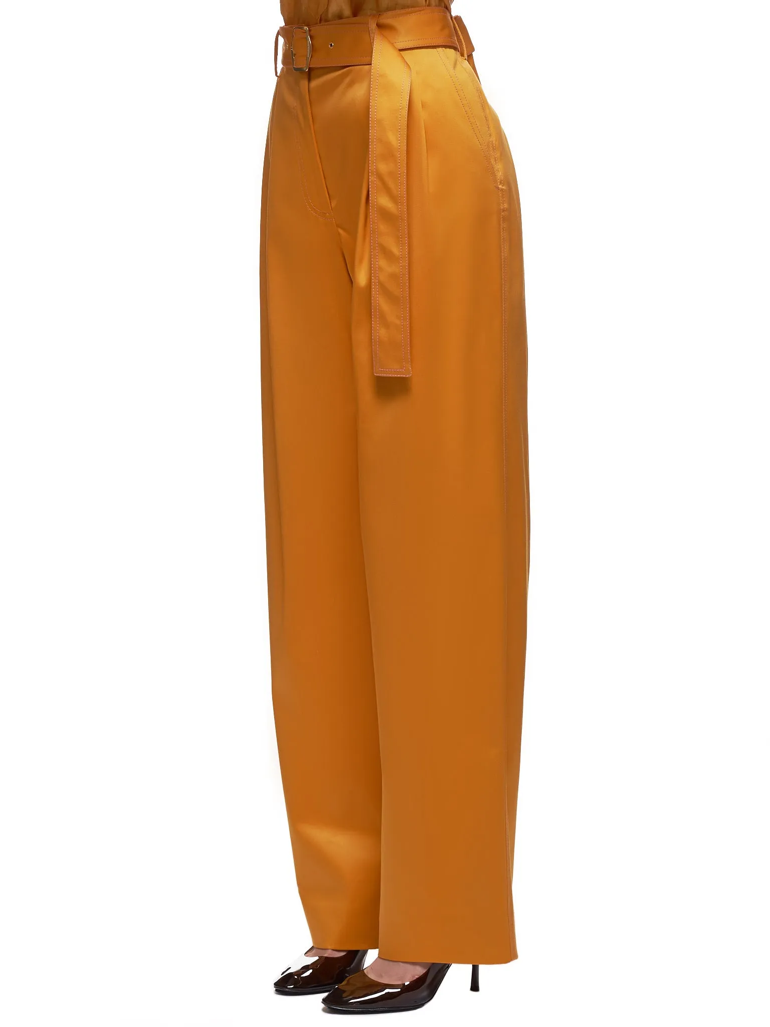 Blanche Front Pleated Trousers (16SZ6003-APRICOT)