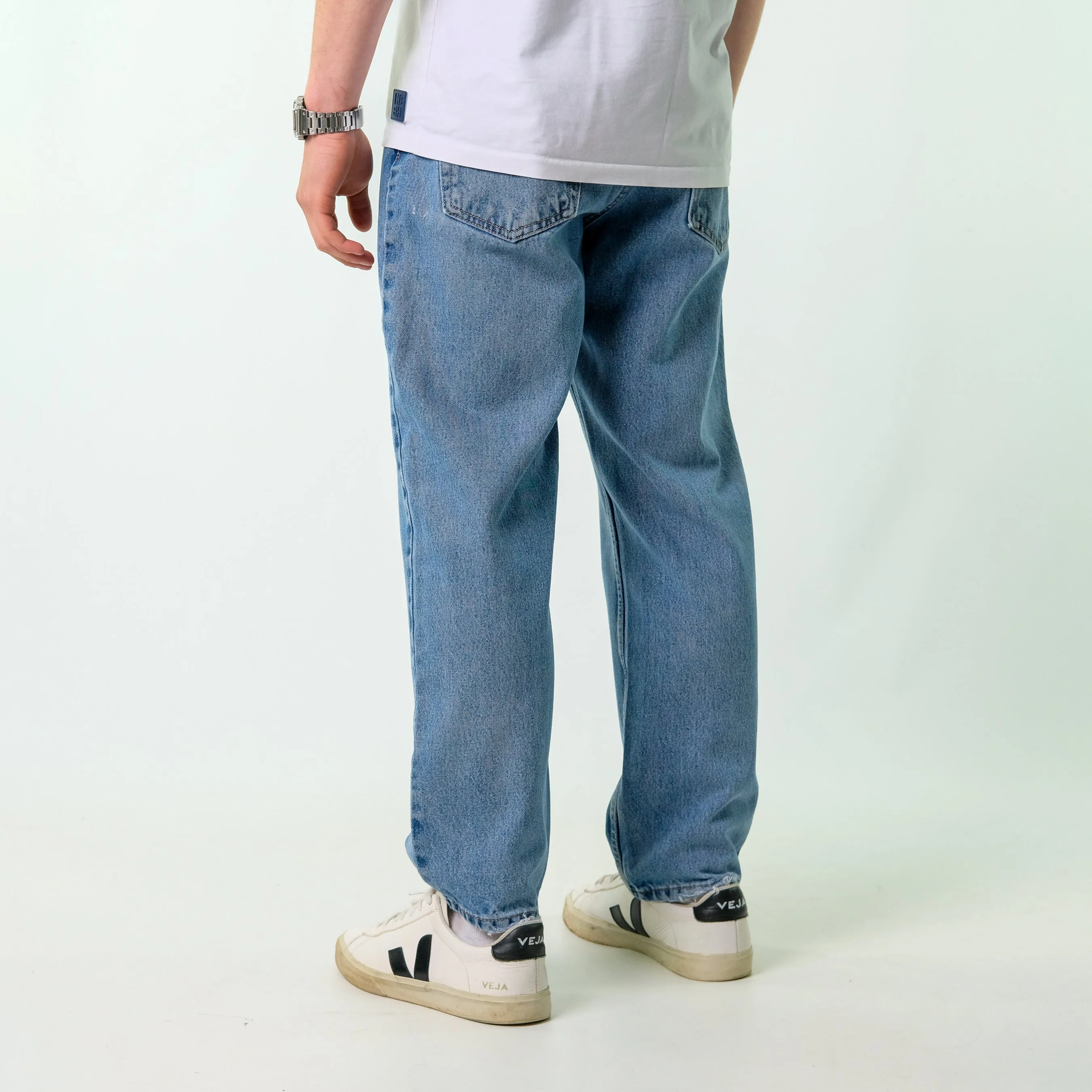 Blue 90s Levi's 550 Denim Jeans Baggy Pants (32x30)