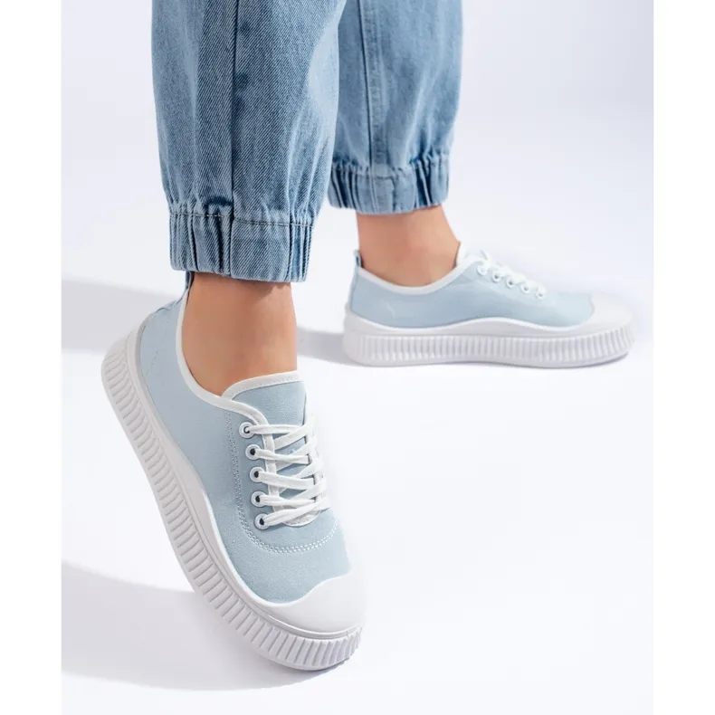 Blue women's sneakers