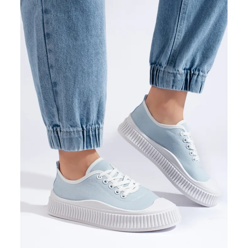 Blue women's sneakers