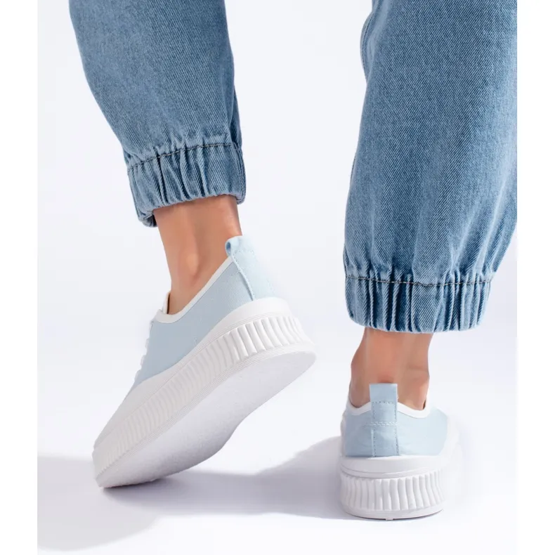 Blue women's sneakers