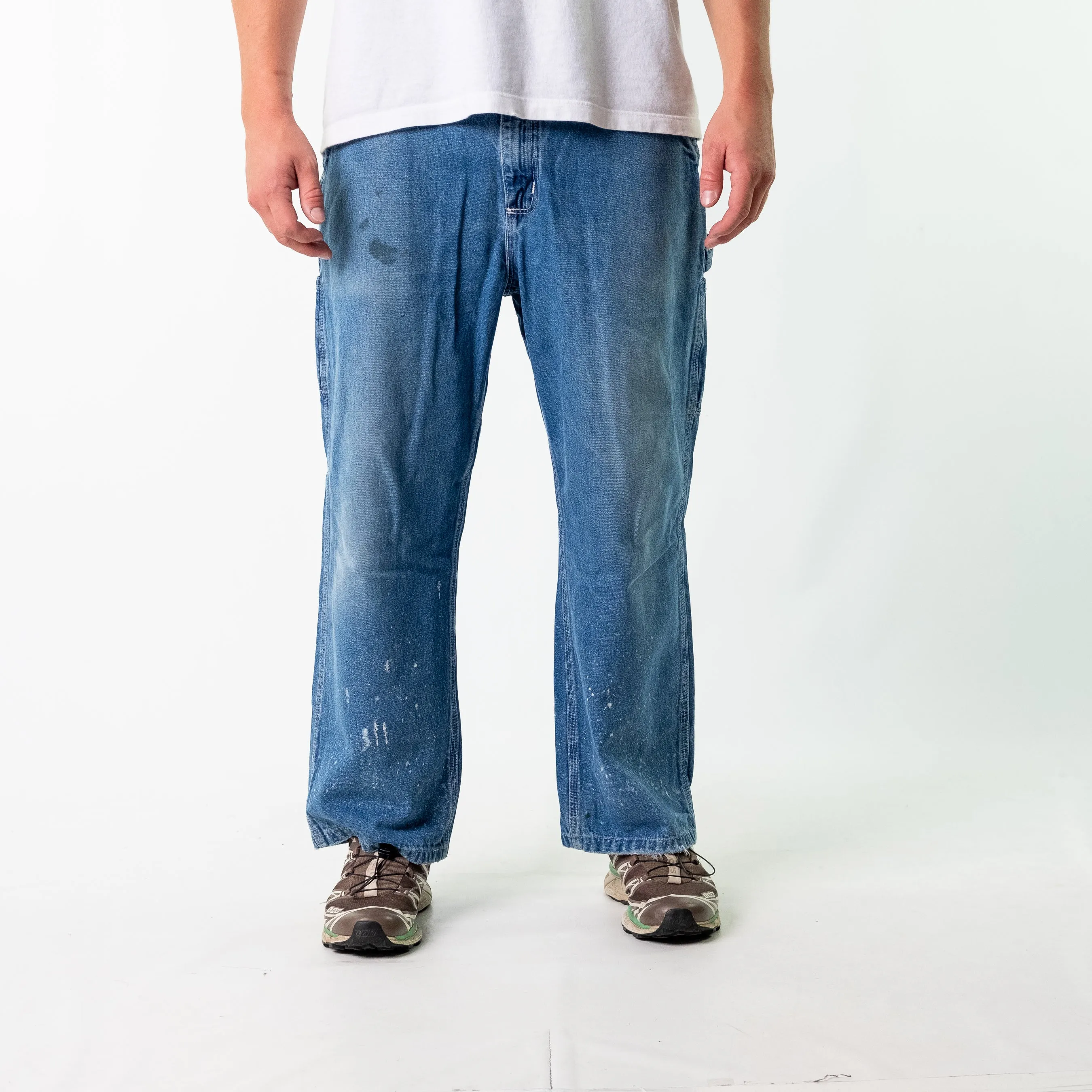 Blue y2ks Carhartt Denim Carpenter Jeans Baggy Pants (36x32)