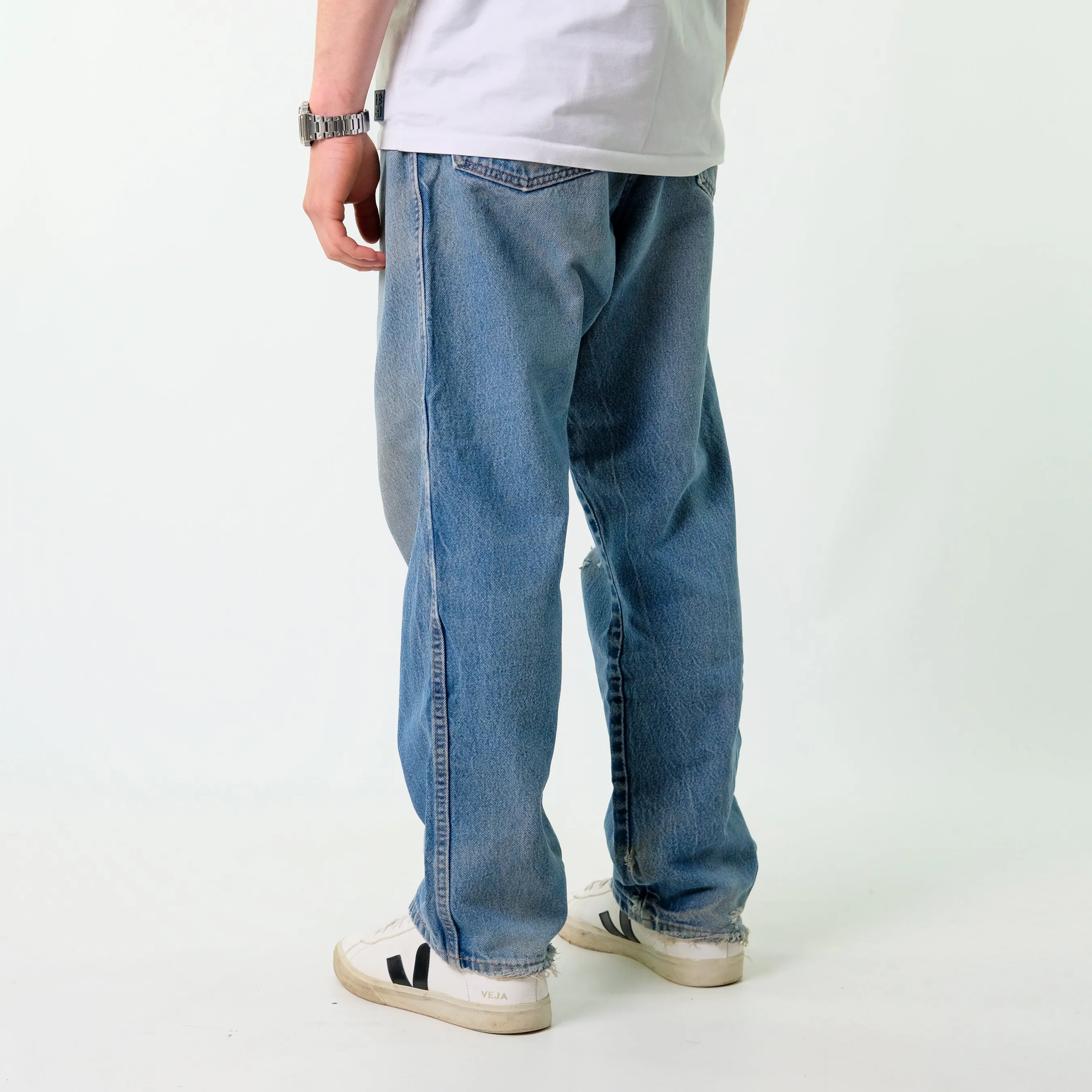 Blue y2ks Dickies Denim Carpenter Jeans Baggy Pants (38x30)