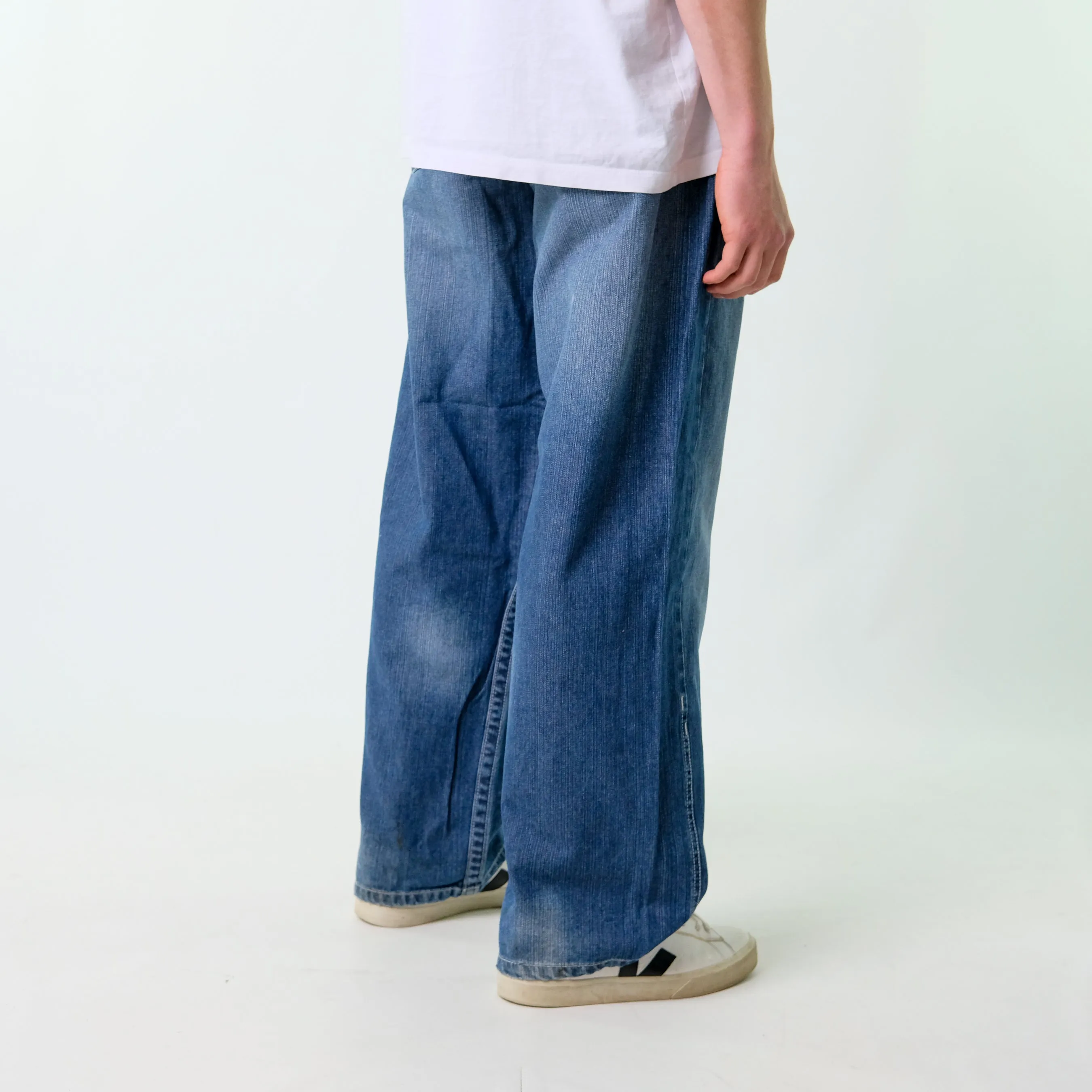 Blue y2ks Enyce Denim Hip Hop Jeans Baggy Pants (36x30)