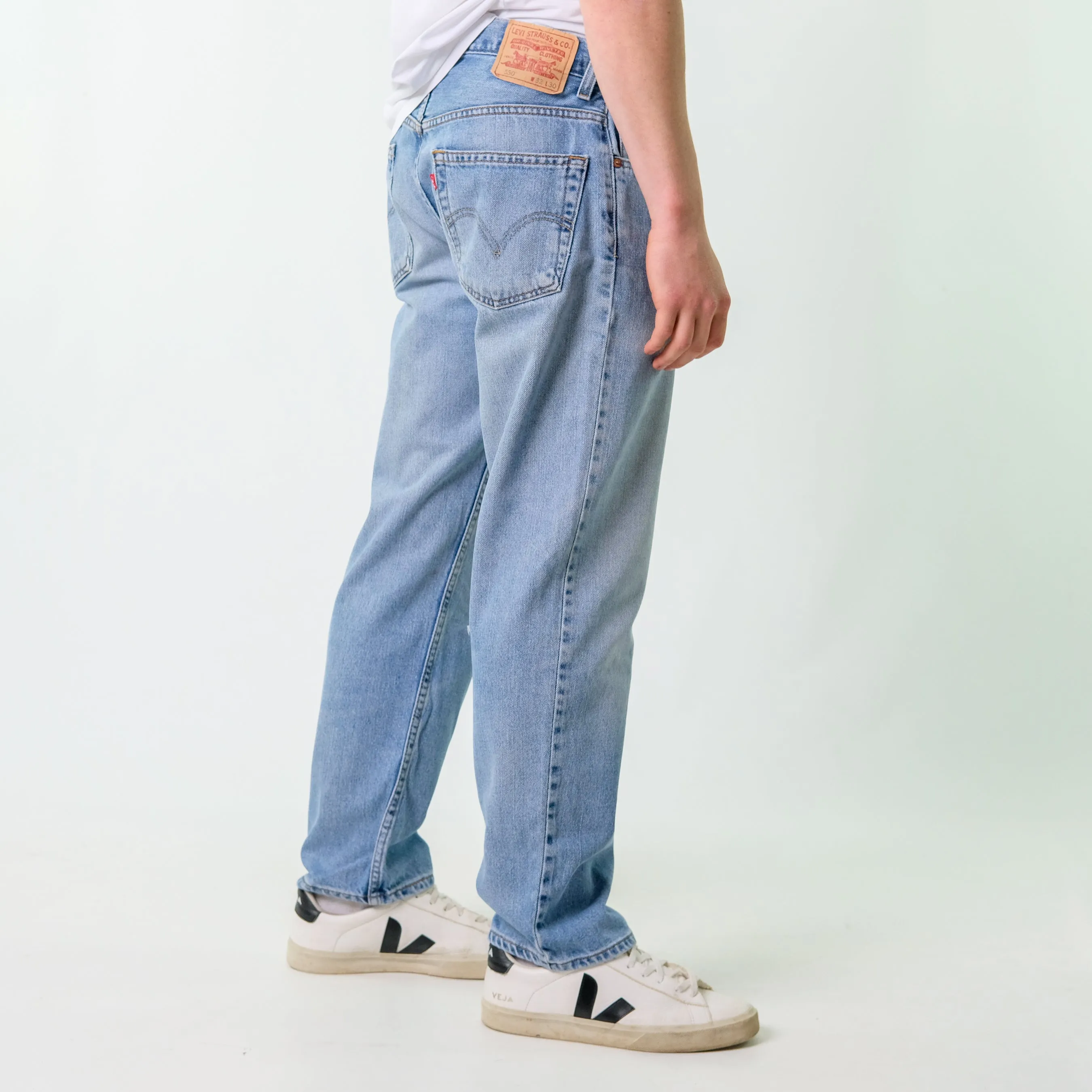 Blue y2ks Levi's 550 Denim Jeans Baggy Pants (32x30)