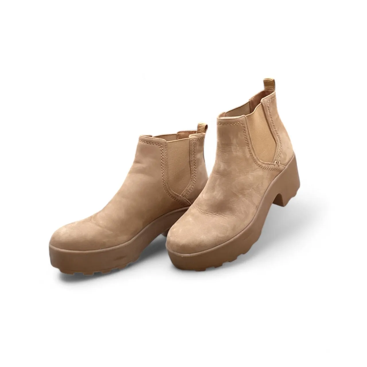 Heeled Ankle Boots - Tan, Size 8.5 - Clothes Mentor