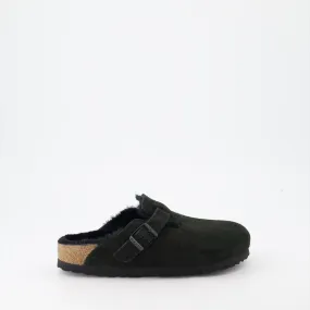 Boston Suede Mules with Soft Footbed