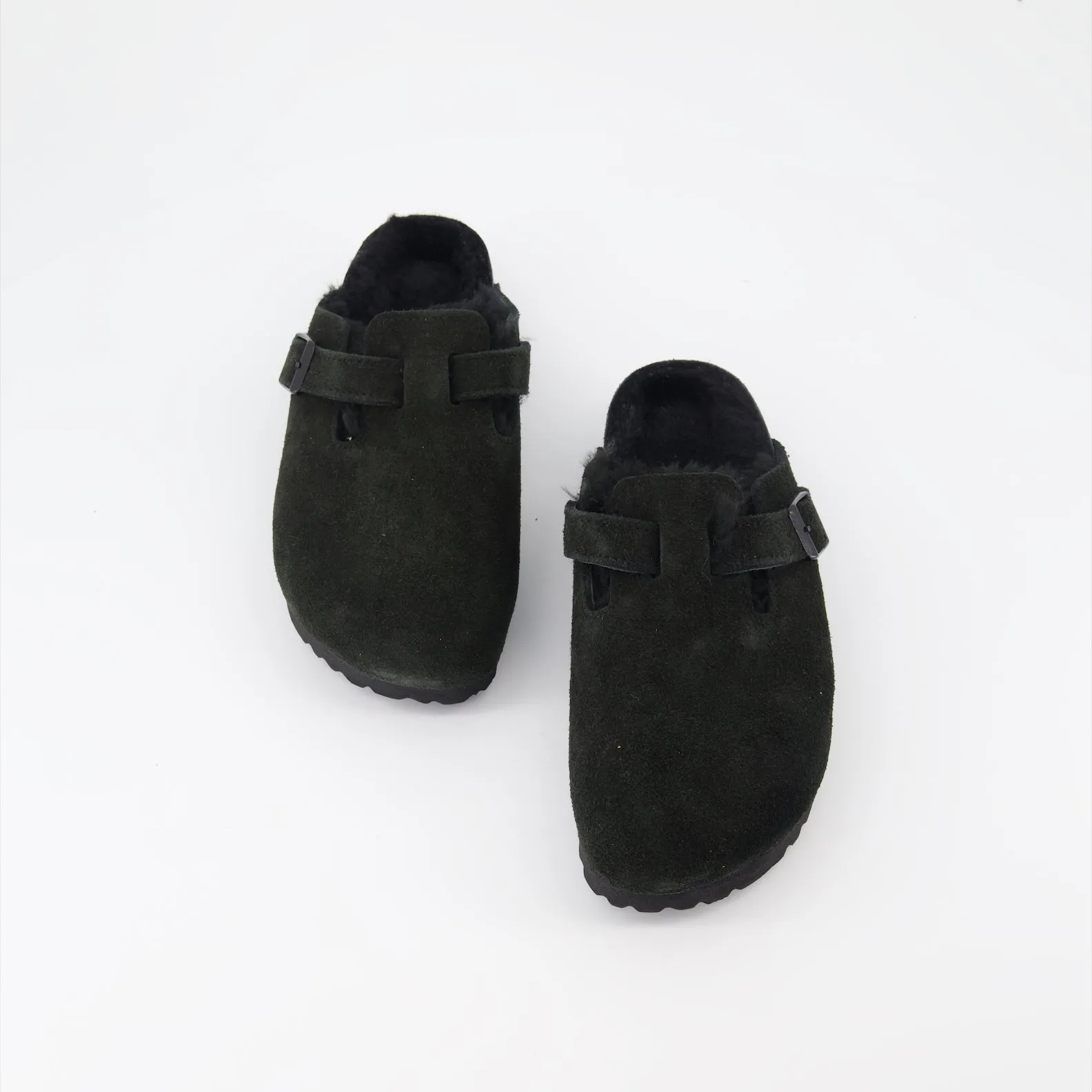 Boston Suede Mules with Soft Footbed