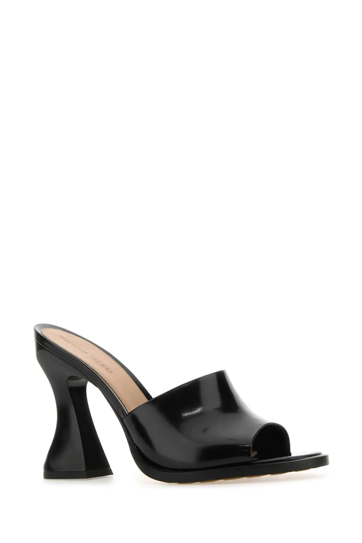 Bottega Veneta Black Leather Cha Cha Mules