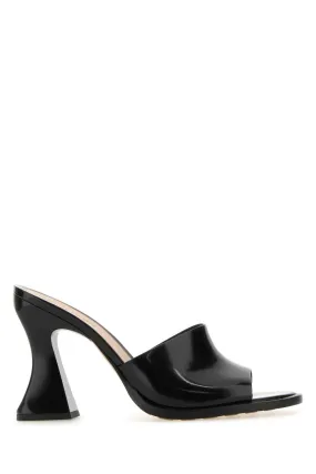 Bottega Veneta Black Leather Cha Cha Mules