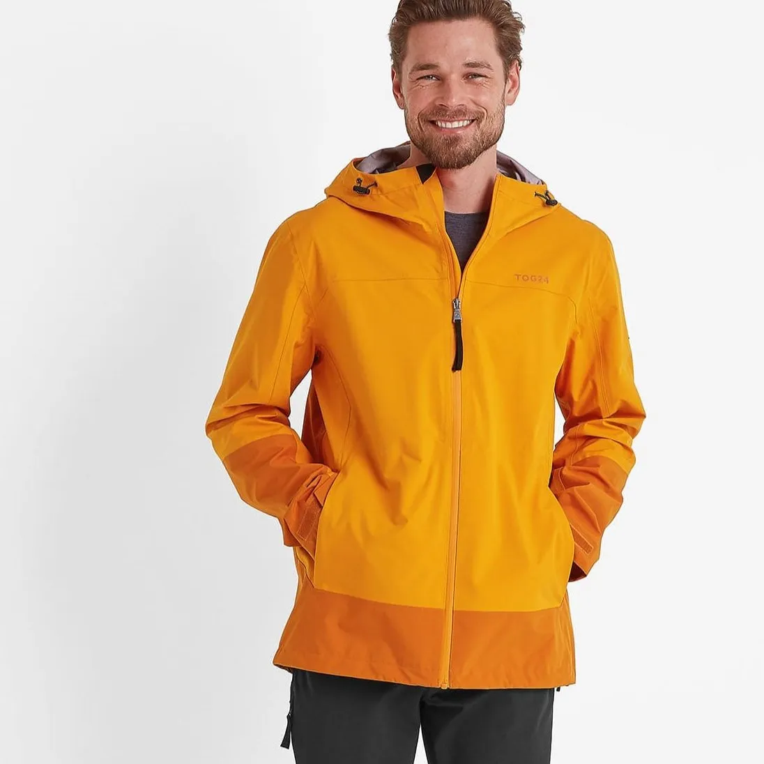 Bowston Mens Waterproof Jacket - Tangerine