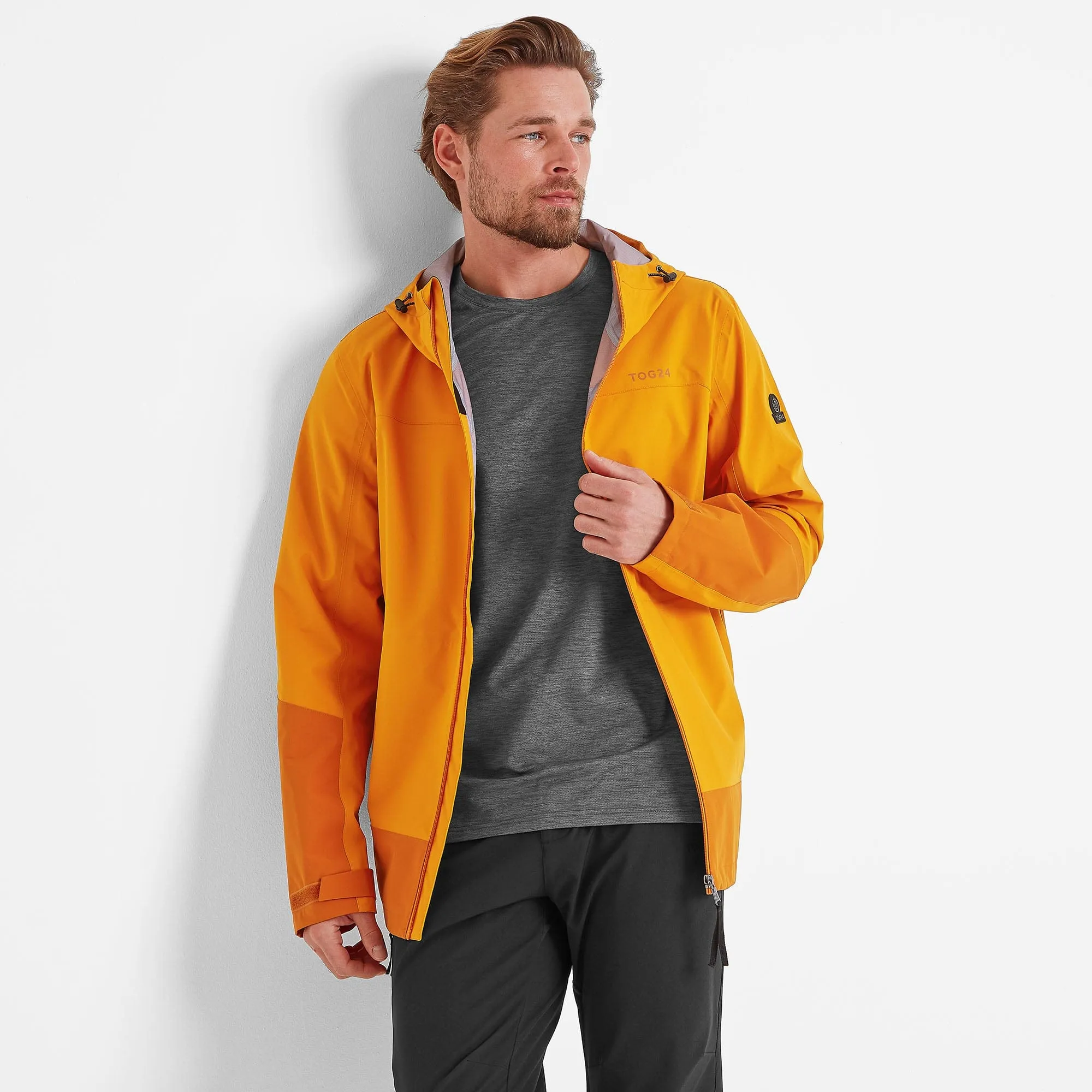 Bowston Mens Waterproof Jacket - Tangerine