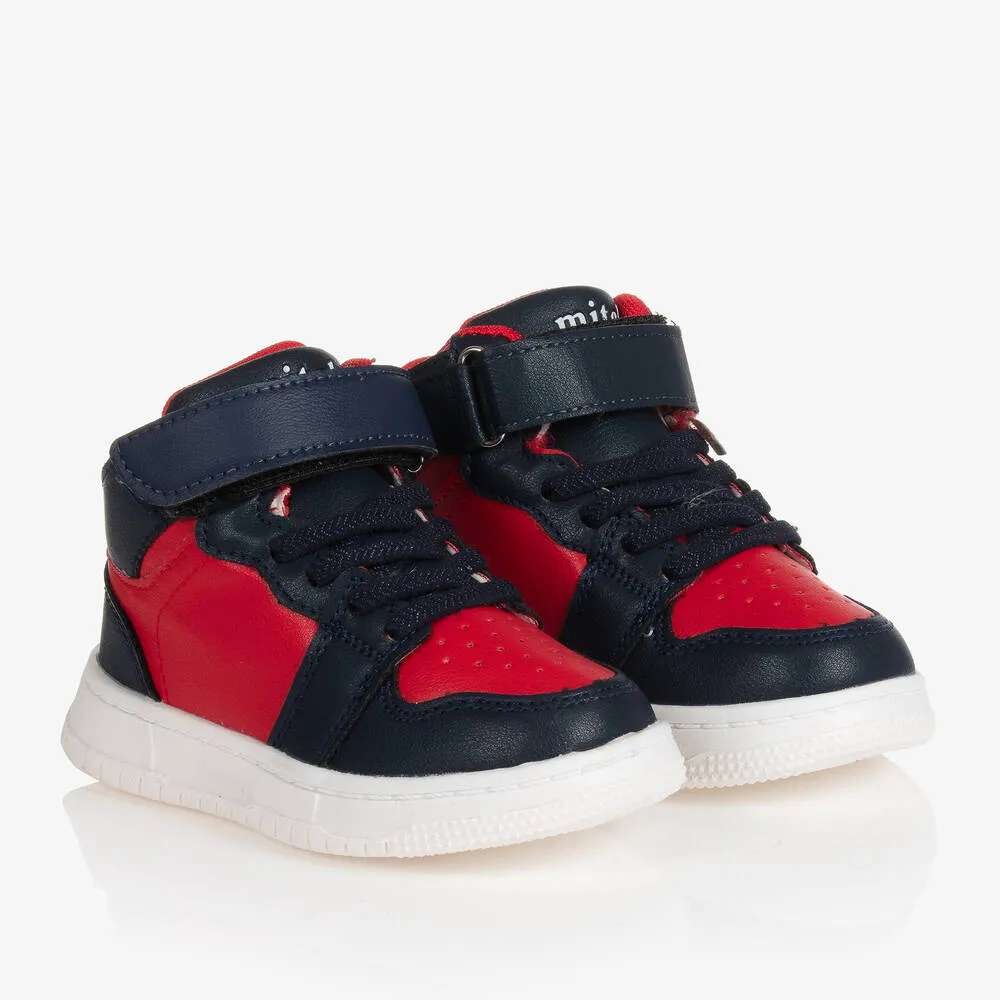 Boys Blue & Red Trainers