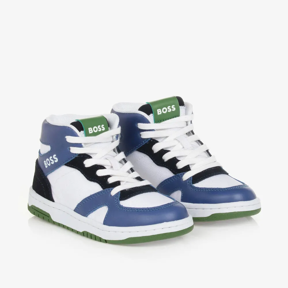  Boys Blue High-Top Trainers