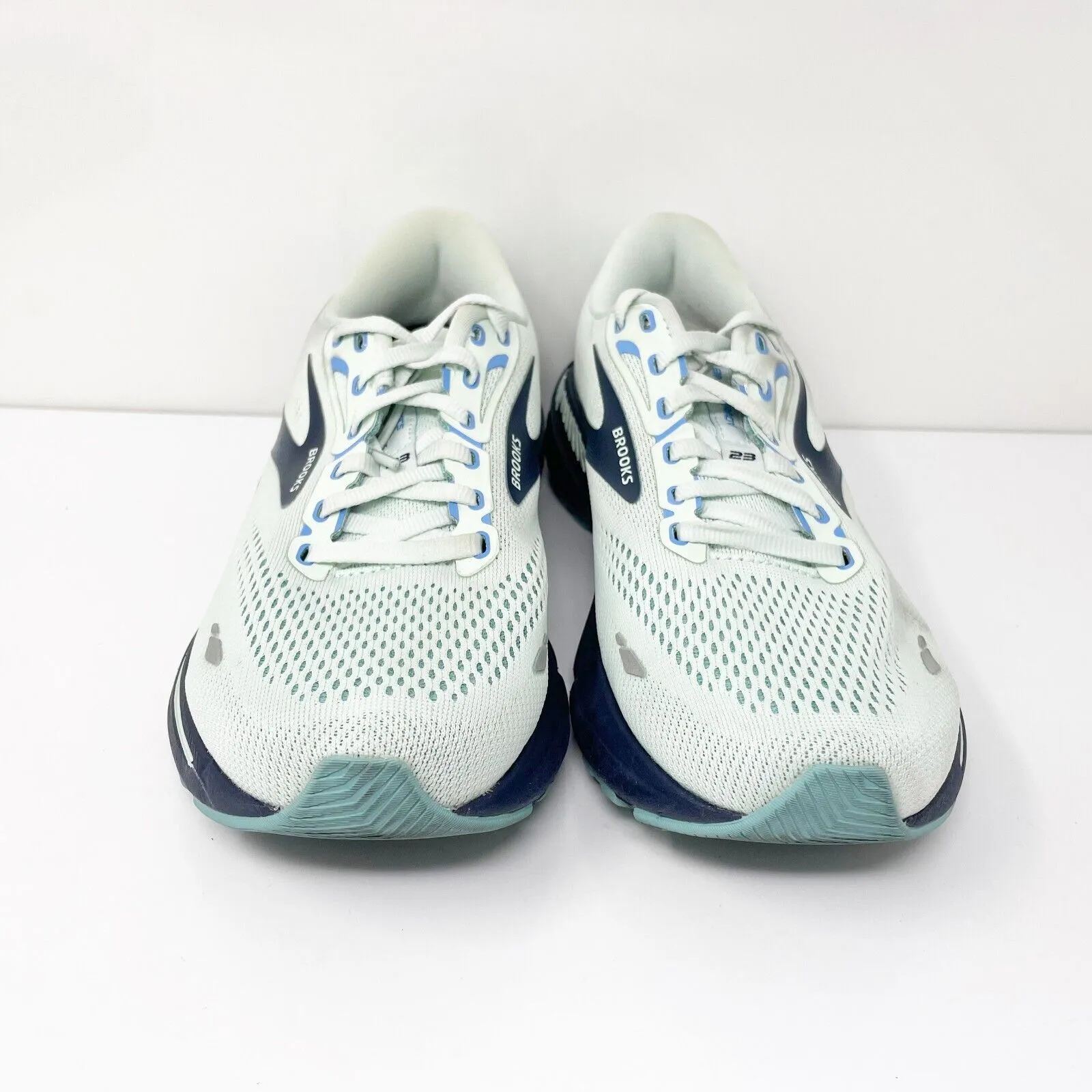 Brooks Womens Adrenaline GTS 23 1203811D471 Blue Running Shoes Sneakers Sz 9.5 D