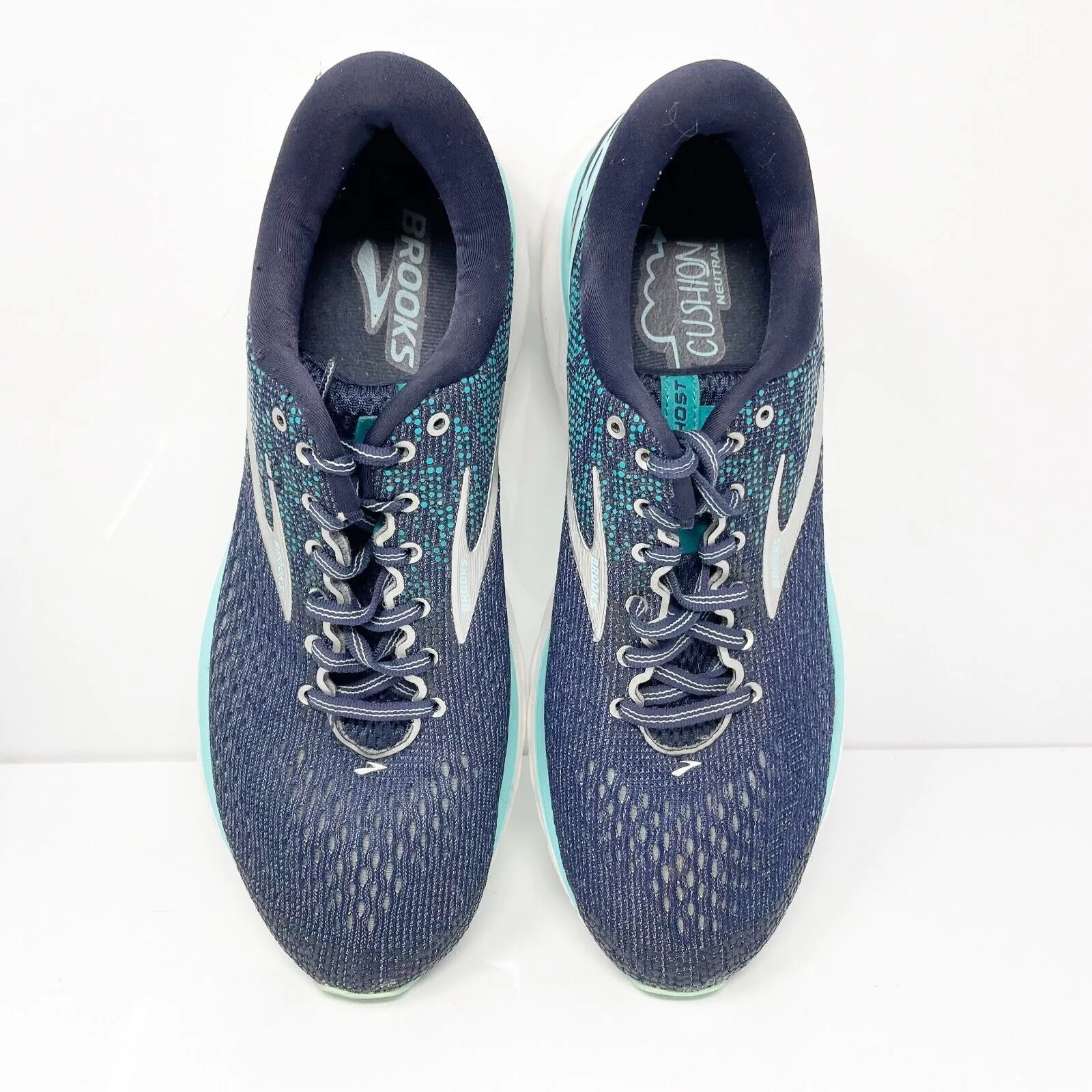 Brooks Womens Ghost 11 1202771B493 Blue Running Shoes Sneakers Size 12 B