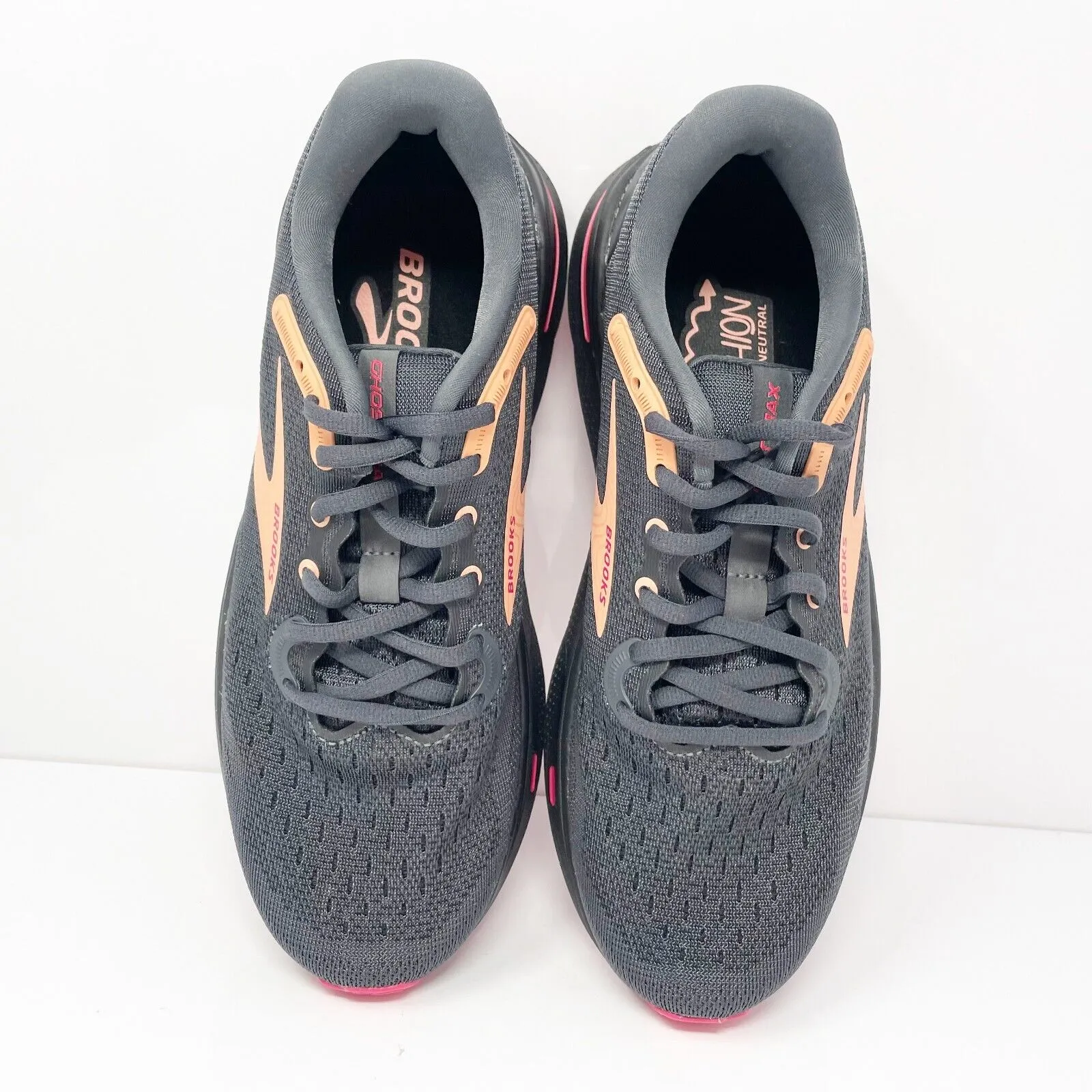 Brooks Womens Ghost Max 1203951B049 Black Running Shoes Sneakers Size 9 B