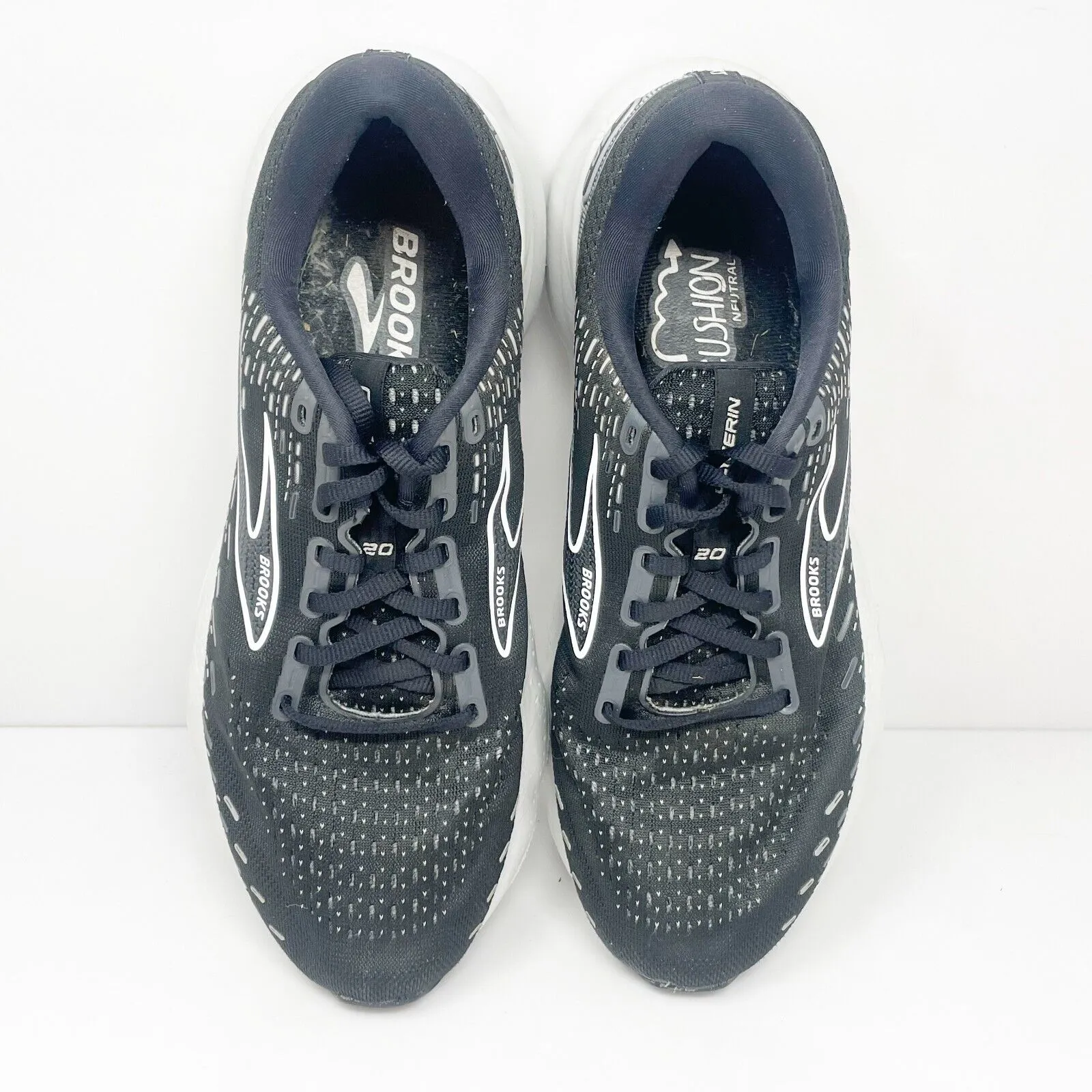 Brooks Womens Glycerin 20 1203691B059 Black Running Shoes Sneakers Size 10.5 B