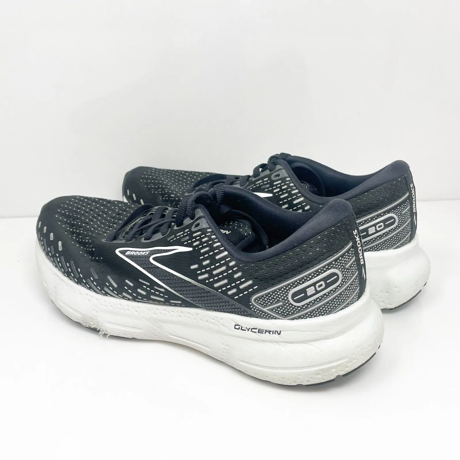 Brooks Womens Glycerin 20 1203691B059 Black Running Shoes Sneakers Size 10.5 B