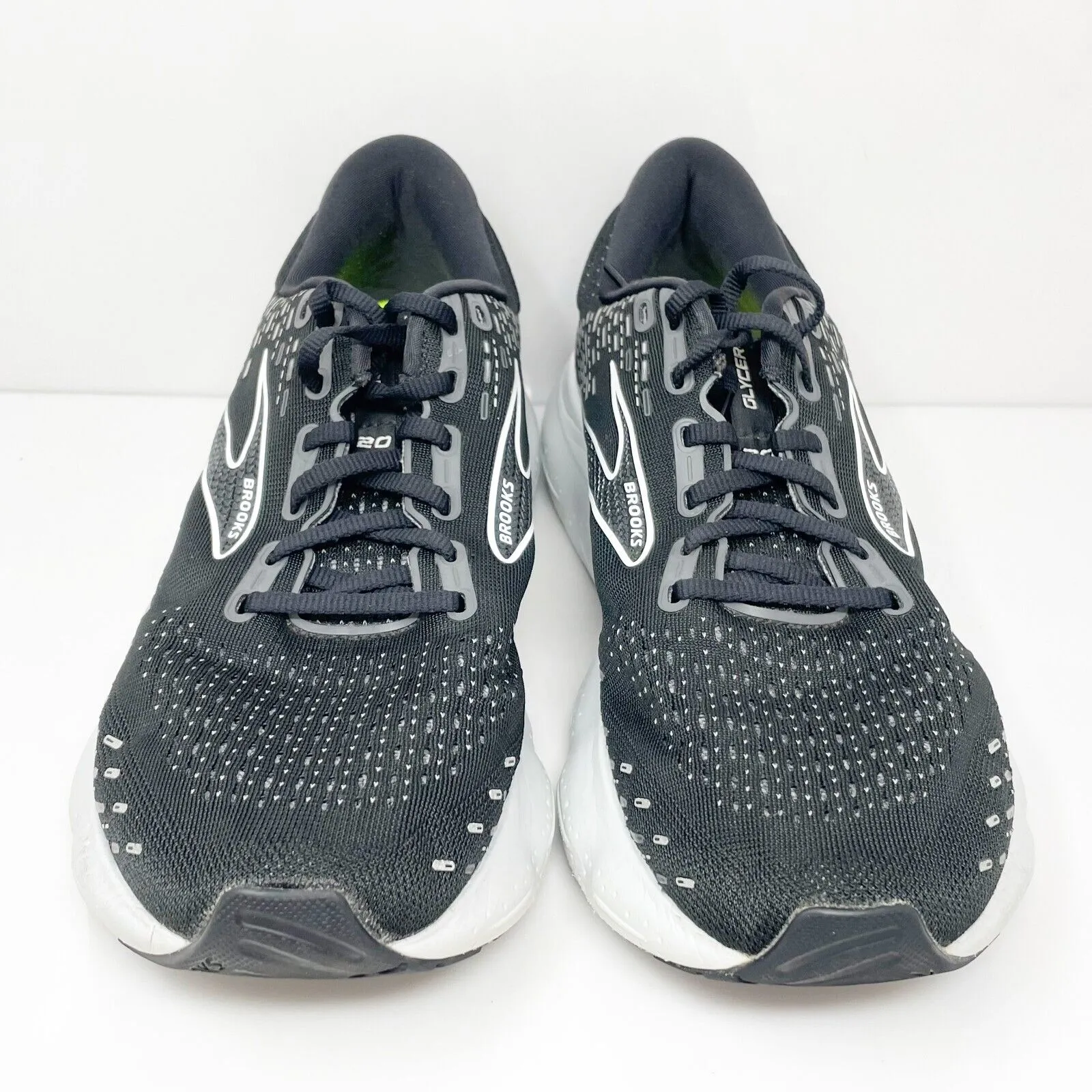 Brooks Womens Glycerin 20 1203691B059 Black Running Shoes Sneakers Size 11 B